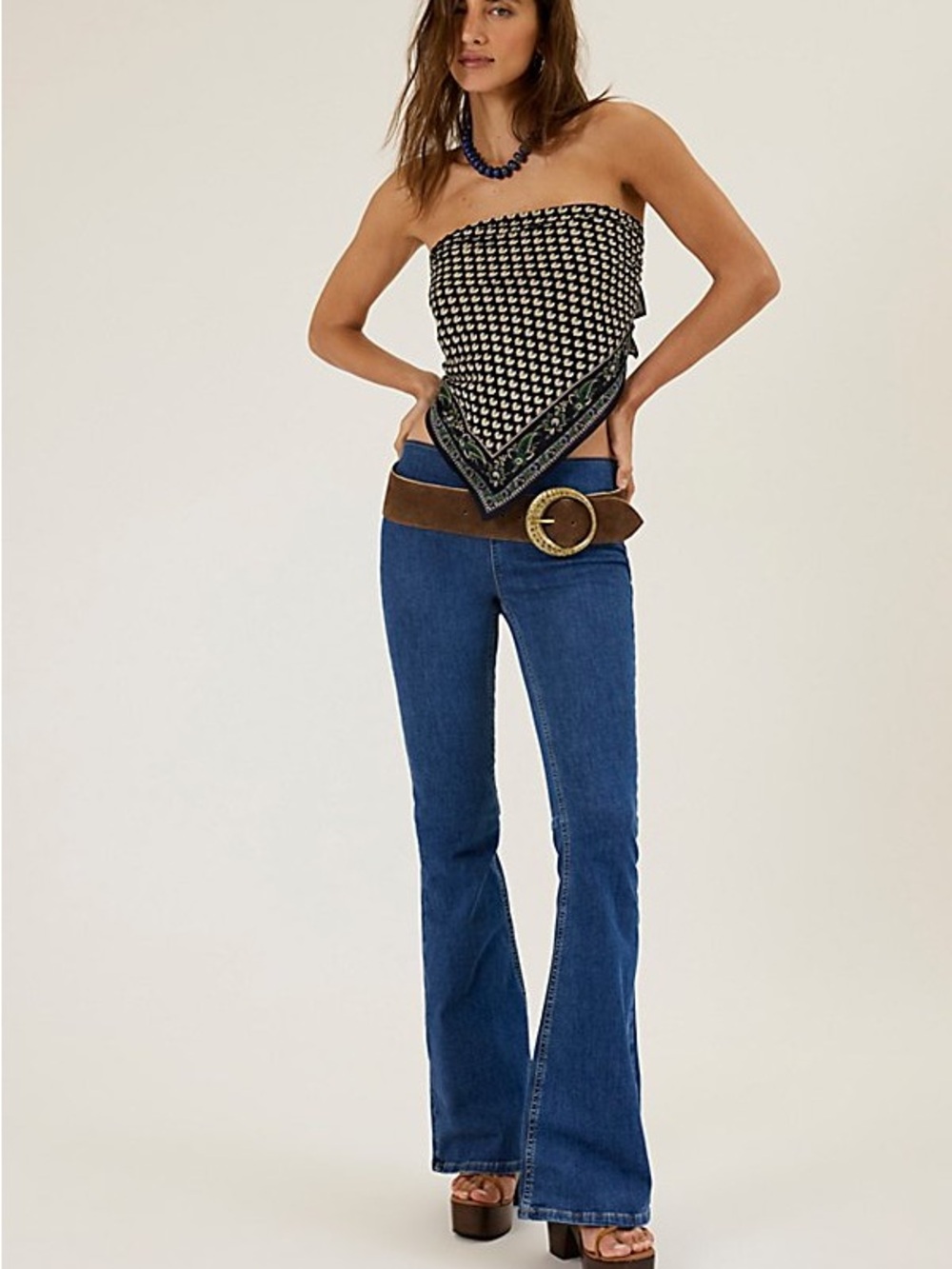 Free People Penny flare pull on jeans